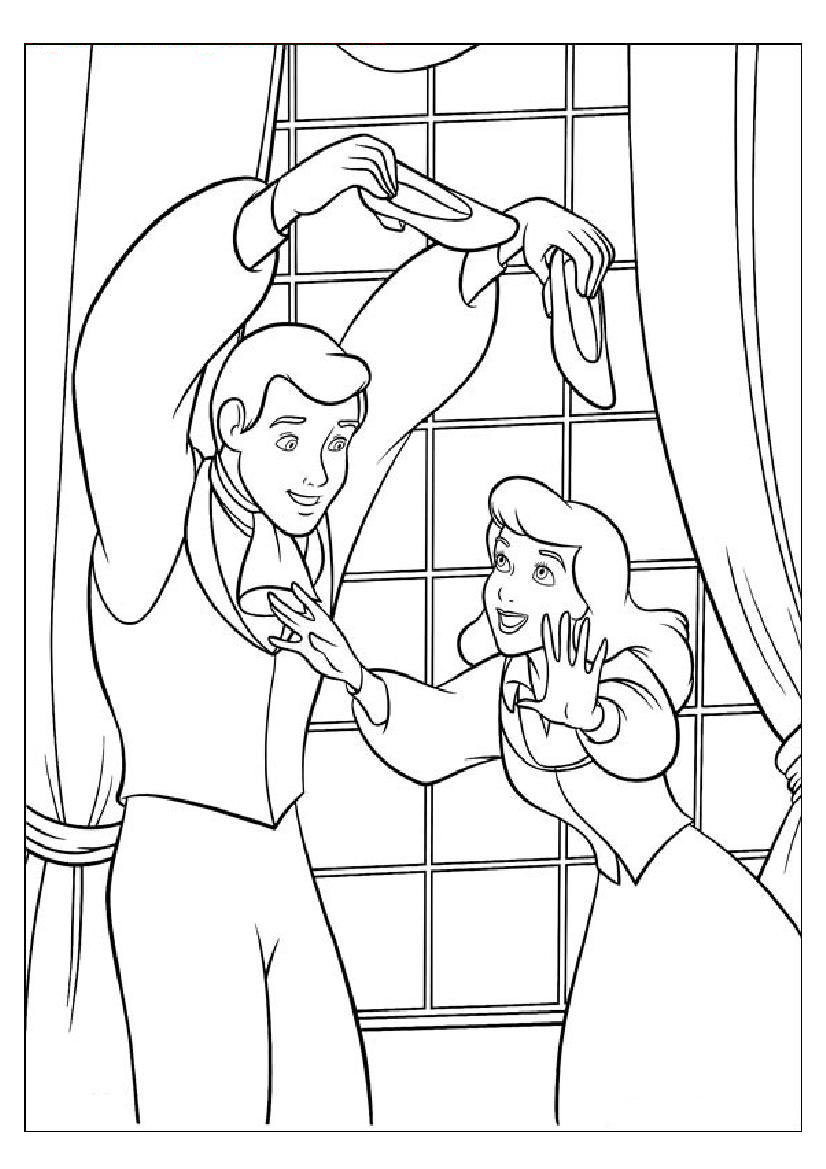 Coloring page: Cinderella (Animation Movies) #129614 - Free Printable Coloring Pages