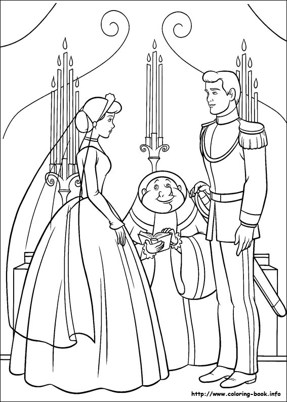 Coloring page: Cinderella (Animation Movies) #129617 - Free Printable Coloring Pages