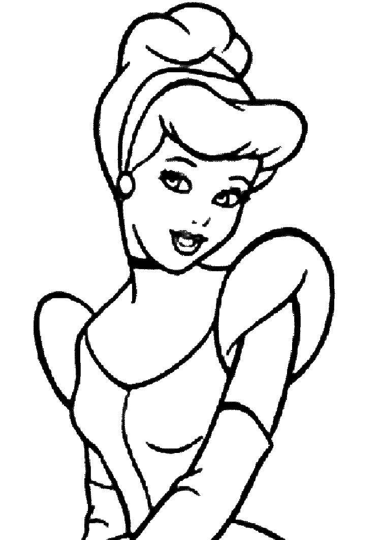 Coloring page: Cinderella (Animation Movies) #129622 - Free Printable Coloring Pages