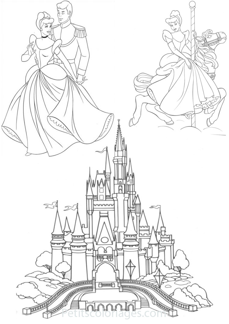 Coloring page: Cinderella (Animation Movies) #129626 - Free Printable Coloring Pages
