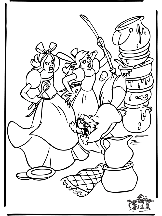 Coloring page: Cinderella (Animation Movies) #129631 - Free Printable Coloring Pages