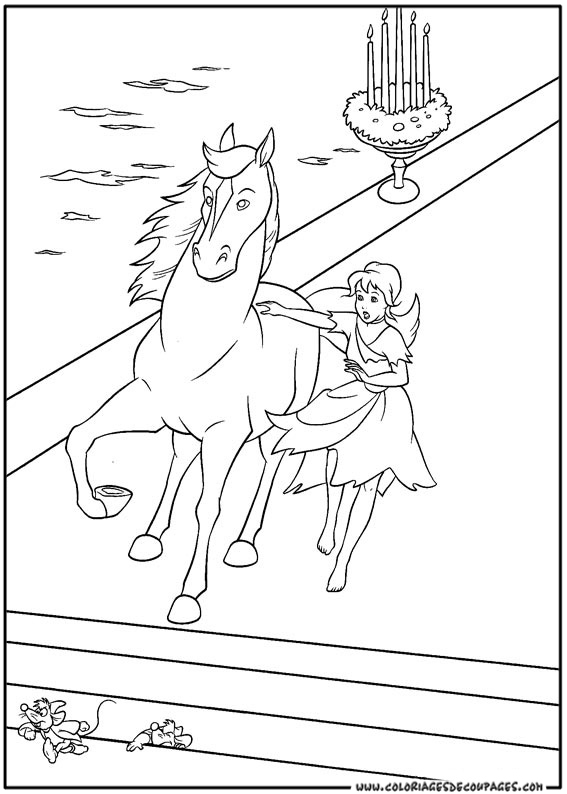 Coloring page: Cinderella (Animation Movies) #129633 - Free Printable Coloring Pages