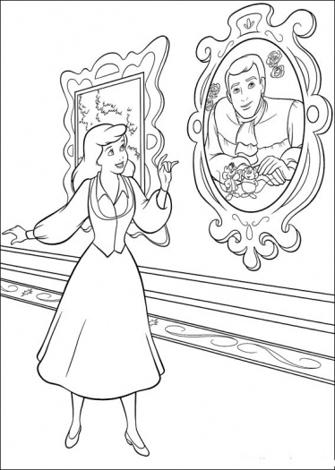 Coloring page: Cinderella (Animation Movies) #129637 - Free Printable Coloring Pages