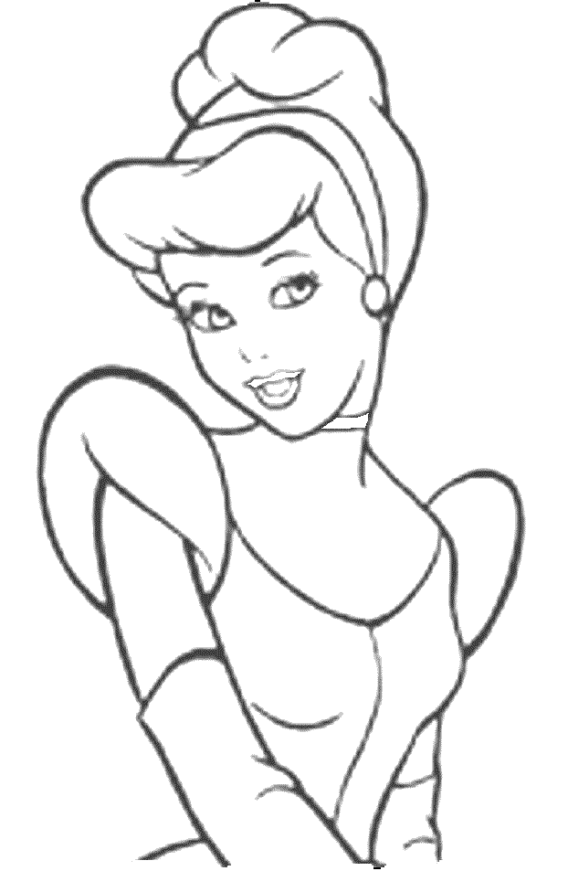 Coloring page: Cinderella (Animation Movies) #129640 - Free Printable Coloring Pages