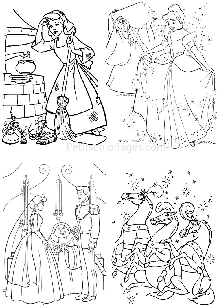 Coloring page: Cinderella (Animation Movies) #129644 - Free Printable Coloring Pages