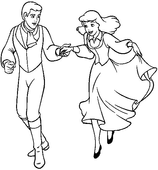 Coloring page: Cinderella (Animation Movies) #129646 - Free Printable Coloring Pages