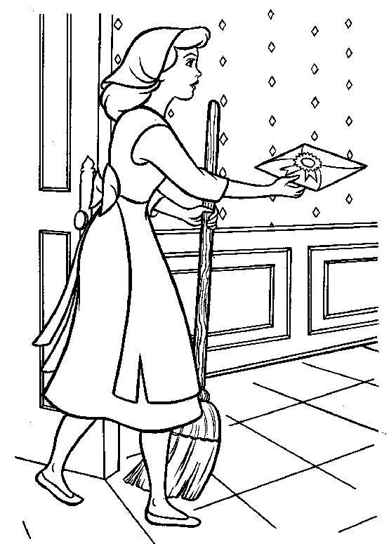 Coloring page: Cinderella (Animation Movies) #129656 - Free Printable Coloring Pages