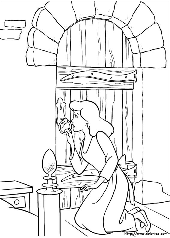 Coloring page: Cinderella (Animation Movies) #129669 - Free Printable Coloring Pages