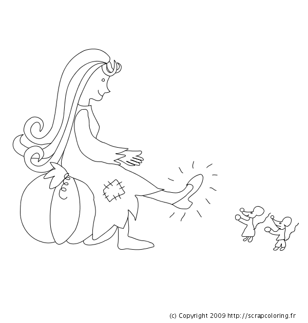 Coloring page: Cinderella (Animation Movies) #129672 - Free Printable Coloring Pages