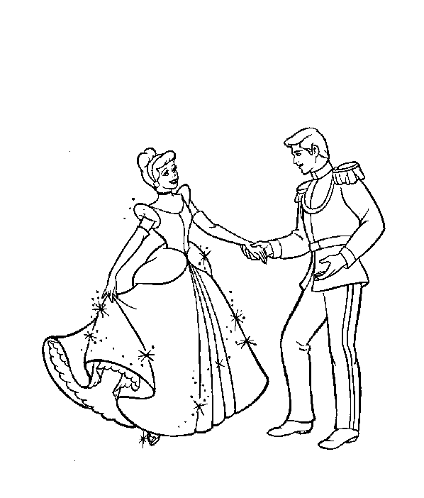 Coloring page: Cinderella (Animation Movies) #129686 - Free Printable Coloring Pages