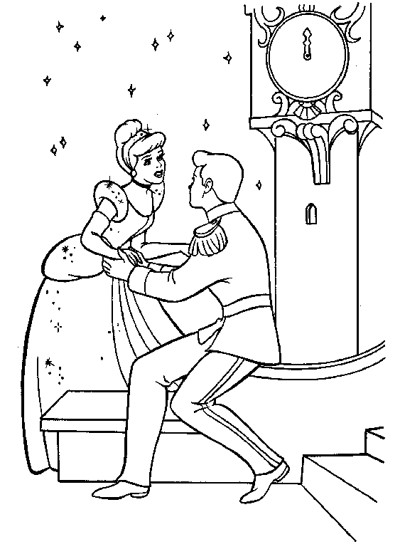 Coloring page: Cinderella (Animation Movies) #129697 - Free Printable Coloring Pages