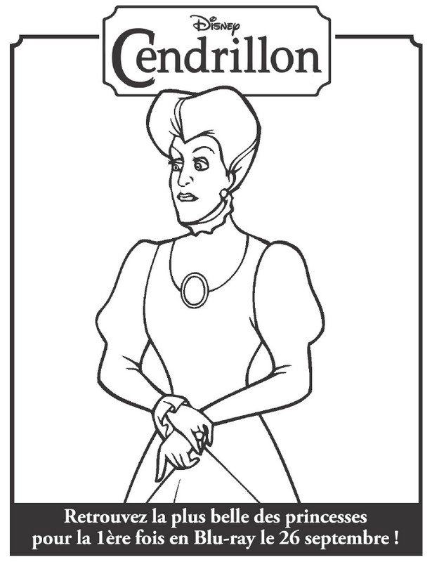 Coloring page: Cinderella (Animation Movies) #129703 - Free Printable Coloring Pages