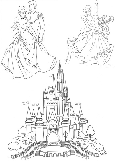 Coloring page: Cinderella (Animation Movies) #129711 - Free Printable Coloring Pages