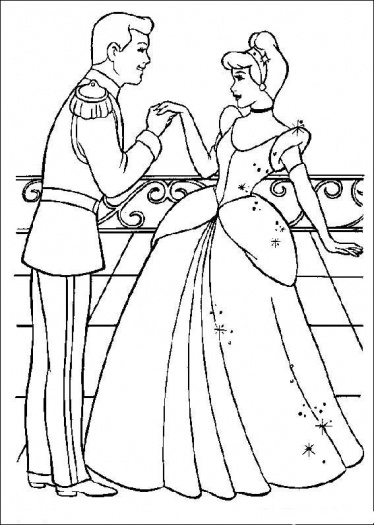 Coloring page: Cinderella (Animation Movies) #129717 - Free Printable Coloring Pages