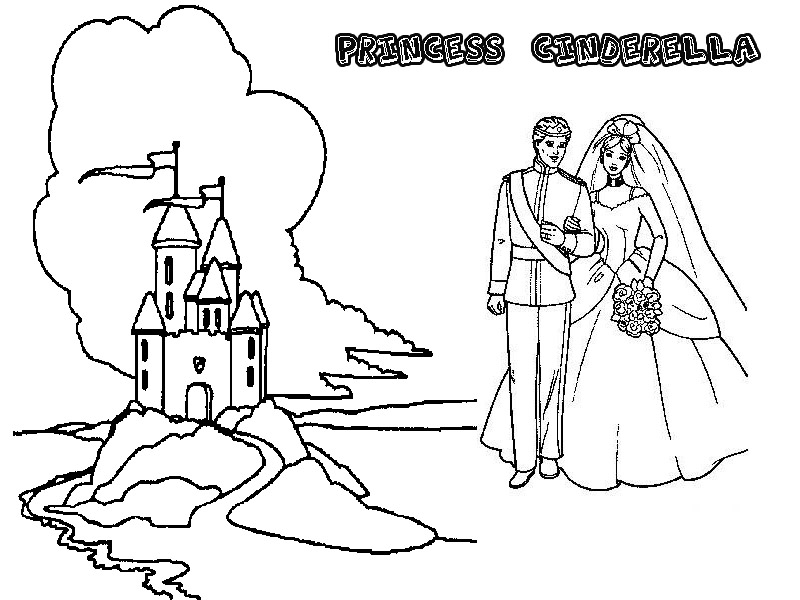 Coloring page: Cinderella (Animation Movies) #129718 - Free Printable Coloring Pages