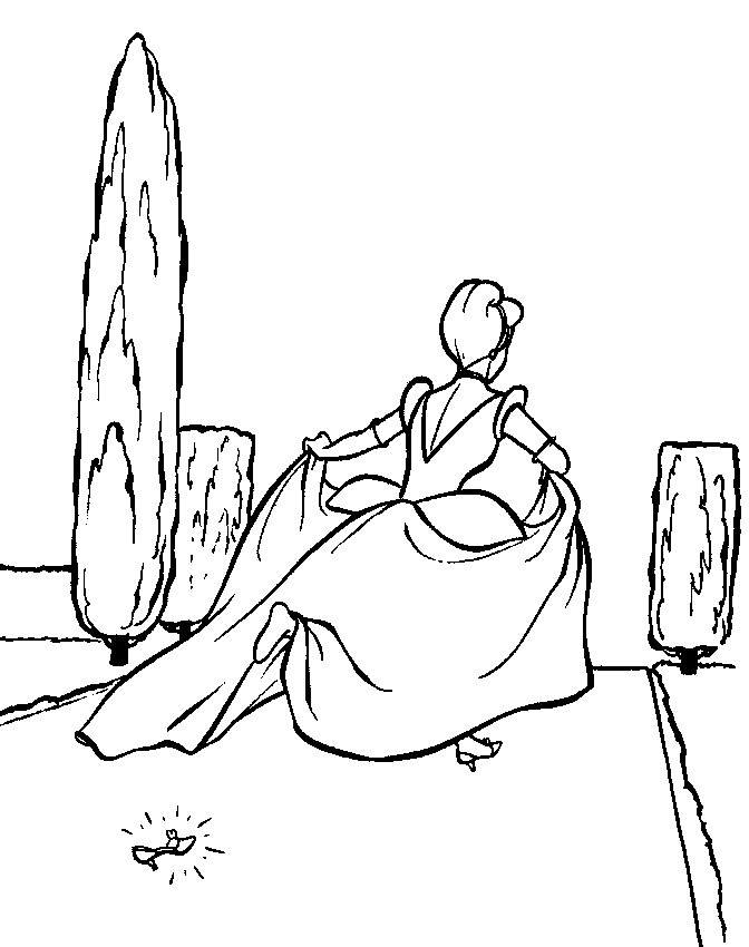 Coloring page: Cinderella (Animation Movies) #129723 - Free Printable Coloring Pages