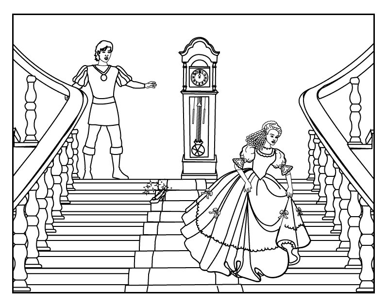 Coloring page: Cinderella (Animation Movies) #129729 - Free Printable Coloring Pages