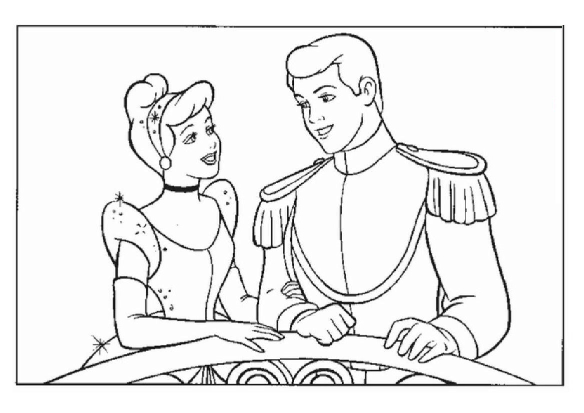 Coloring page: Cinderella (Animation Movies) #129744 - Free Printable Coloring Pages