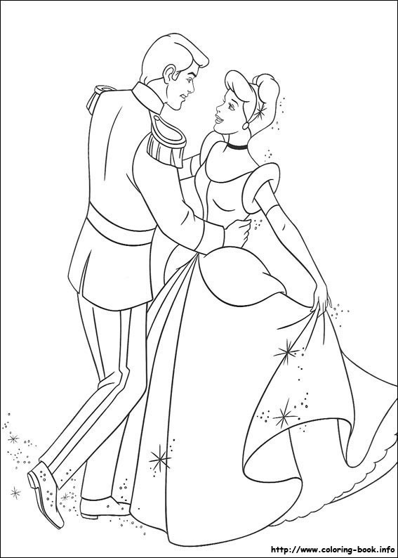 Coloring page: Cinderella (Animation Movies) #129748 - Free Printable Coloring Pages