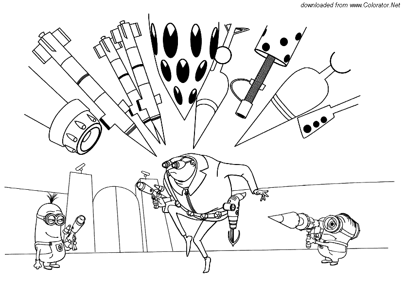 Coloring page: Despicable me (Animation Movies) #130347 - Free Printable Coloring Pages