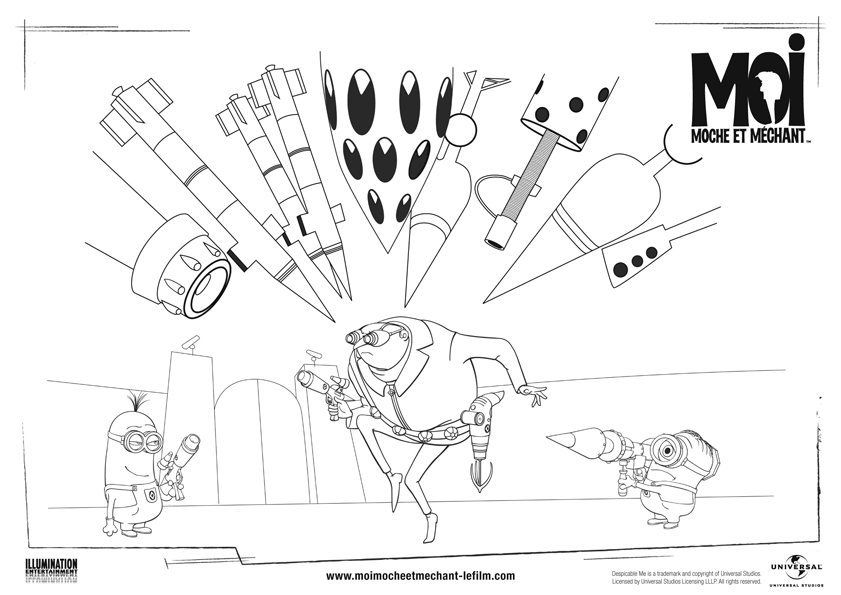 Coloring page: Despicable me (Animation Movies) #130352 - Free Printable Coloring Pages