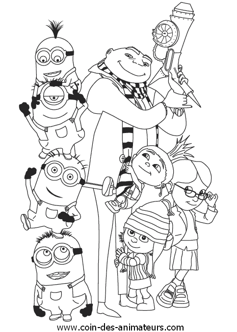 Coloring page: Despicable me (Animation Movies) #130411 - Free Printable Coloring Pages