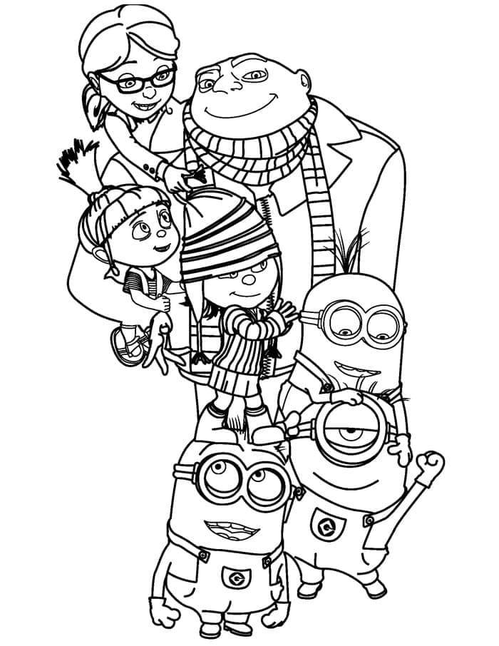 Free printable Despicable Me coloring page #199736 from Animation Movies collection