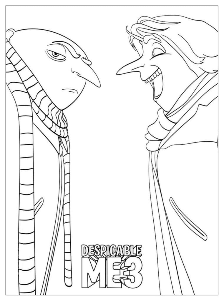 Free printable Despicable Me coloring page #199747 from Animation Movies collection