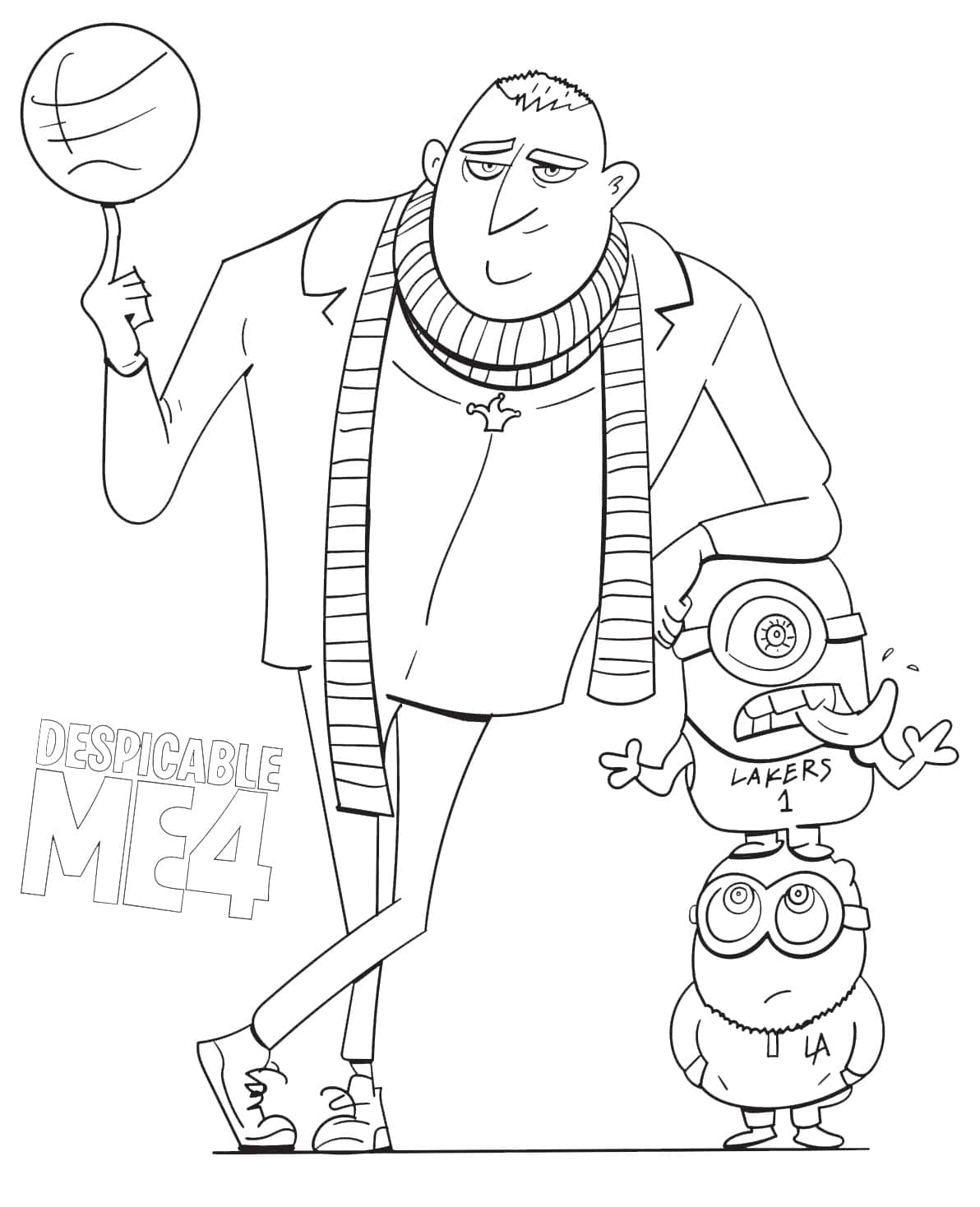 Coloring page: Despicable Me 4 (Animation Movies) #216366 - Free Printable Coloring Pages