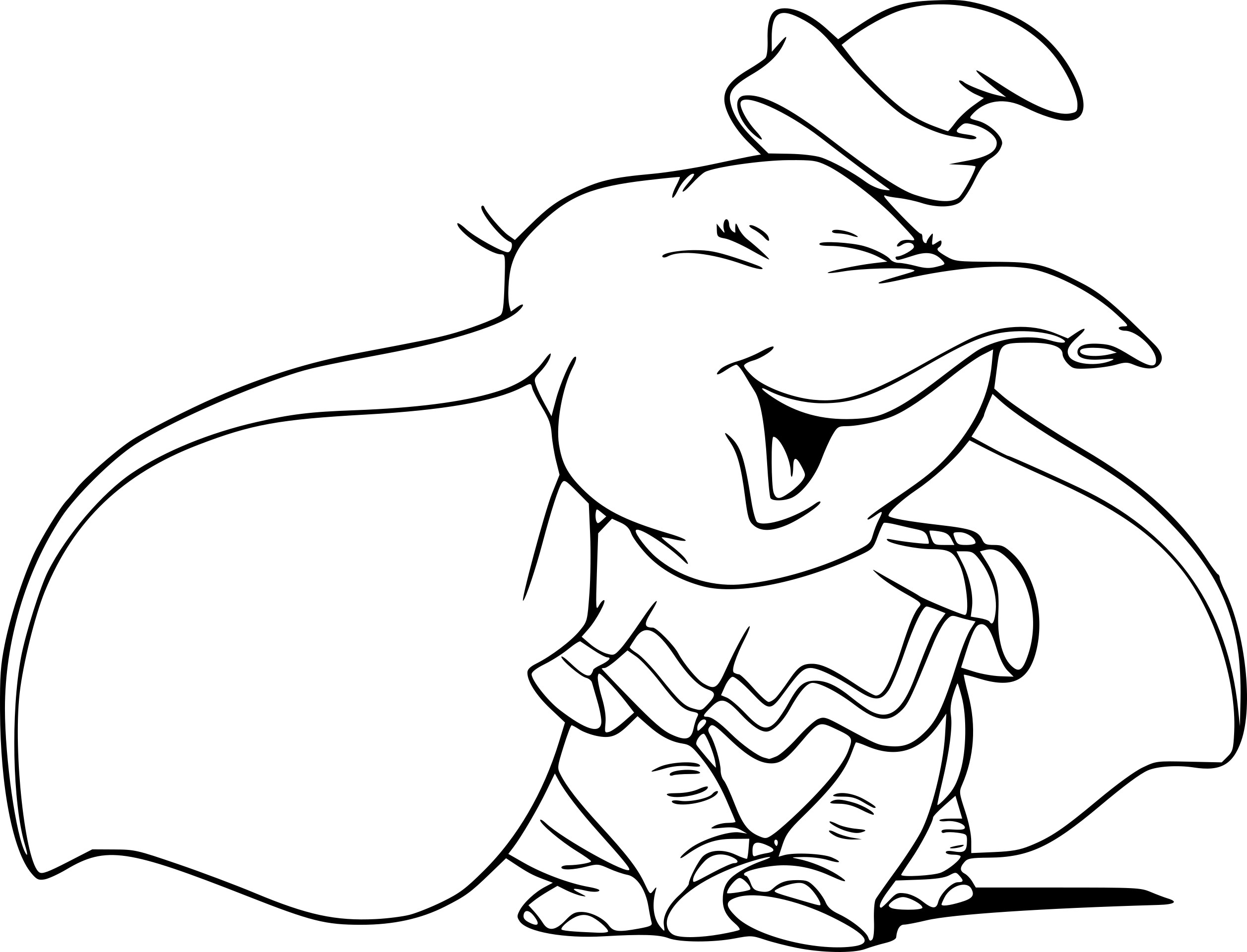 Coloring page: Dumbo (Animation Movies) #170558 - Free Printable Coloring Pages