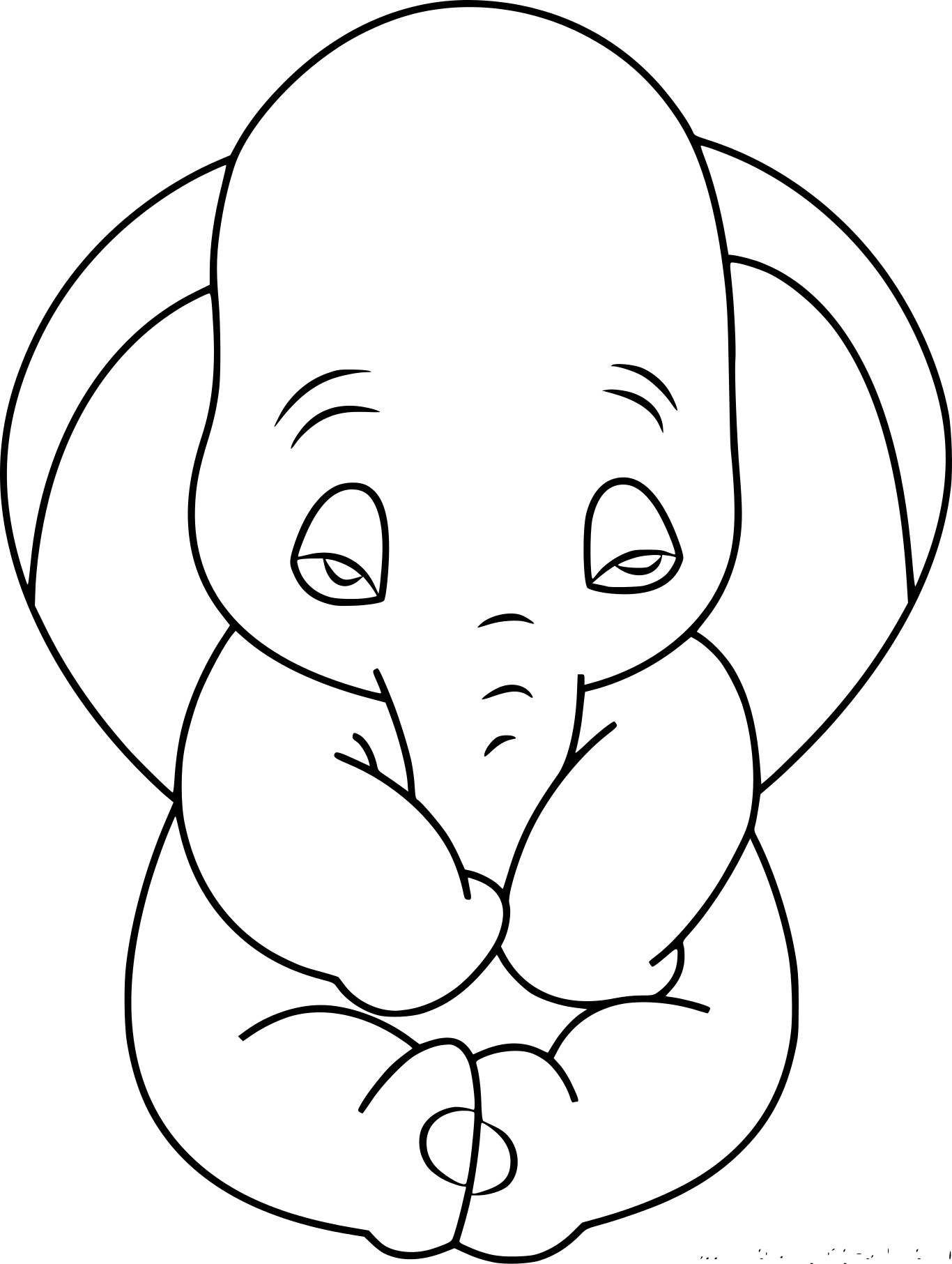 Coloring page: Dumbo (Animation Movies) #170561 - Free Printable Coloring Pages