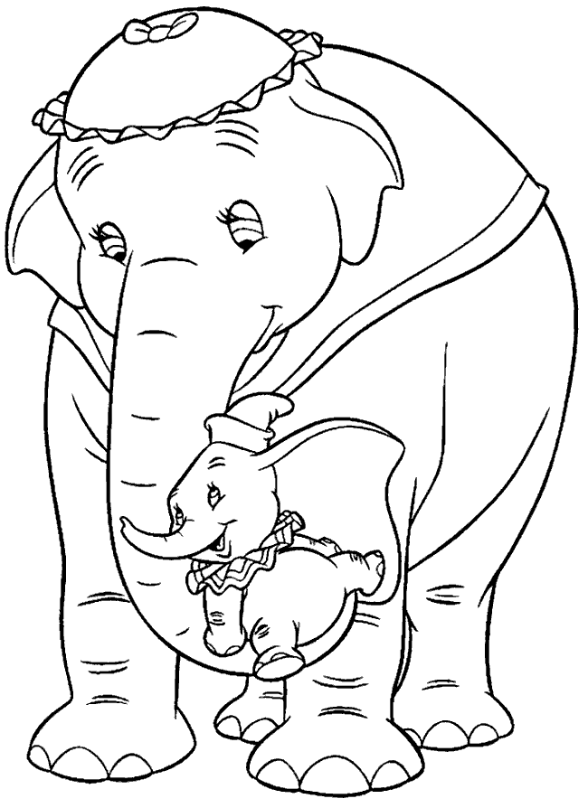 Coloring page: Dumbo (Animation Movies) #170562 - Free Printable Coloring Pages