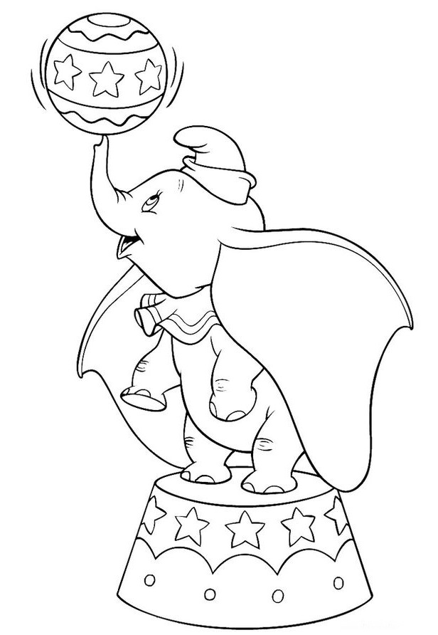 Coloring page: Dumbo (Animation Movies) #170565 - Free Printable Coloring Pages