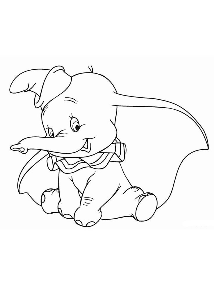 Coloring page: Dumbo (Animation Movies) #170567 - Free Printable Coloring Pages