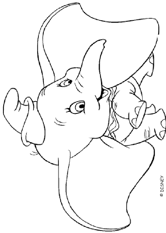 Coloring page: Dumbo (Animation Movies) #170572 - Free Printable Coloring Pages