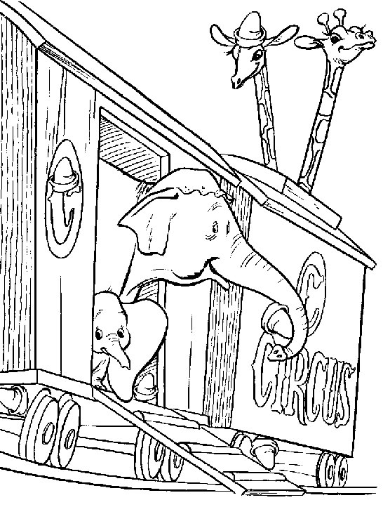 Coloring page: Dumbo (Animation Movies) #170574 - Free Printable Coloring Pages
