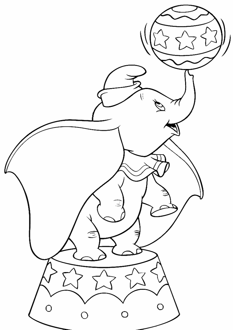 Coloring page: Dumbo (Animation Movies) #170581 - Free Printable Coloring Pages