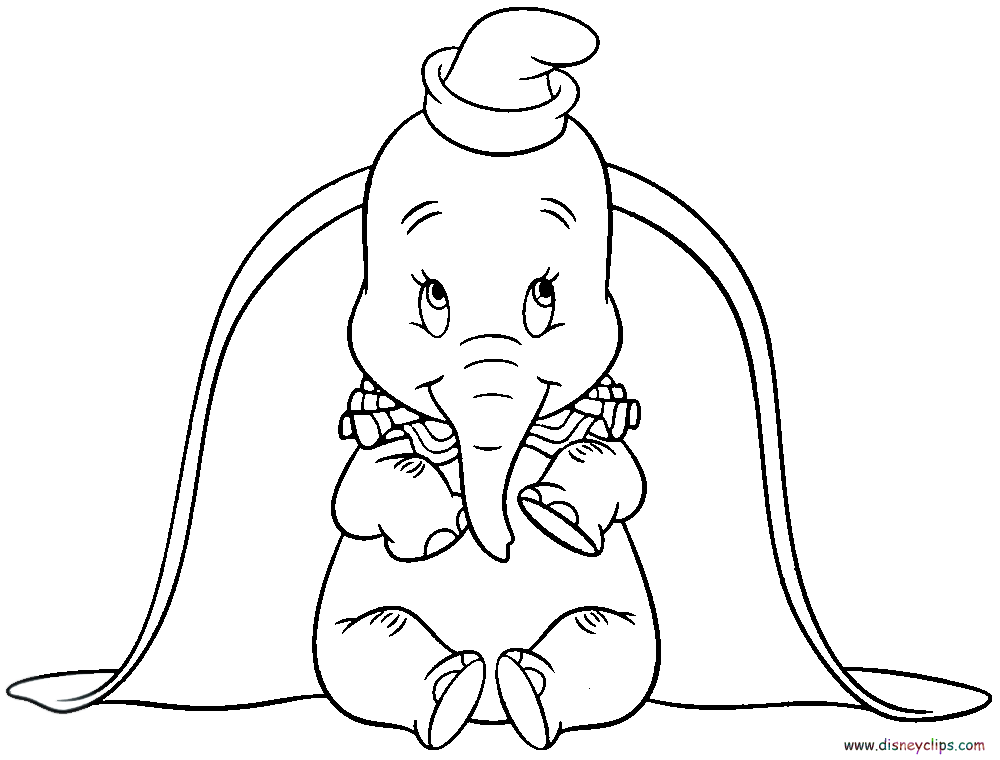 Coloring page: Dumbo (Animation Movies) #170582 - Free Printable Coloring Pages