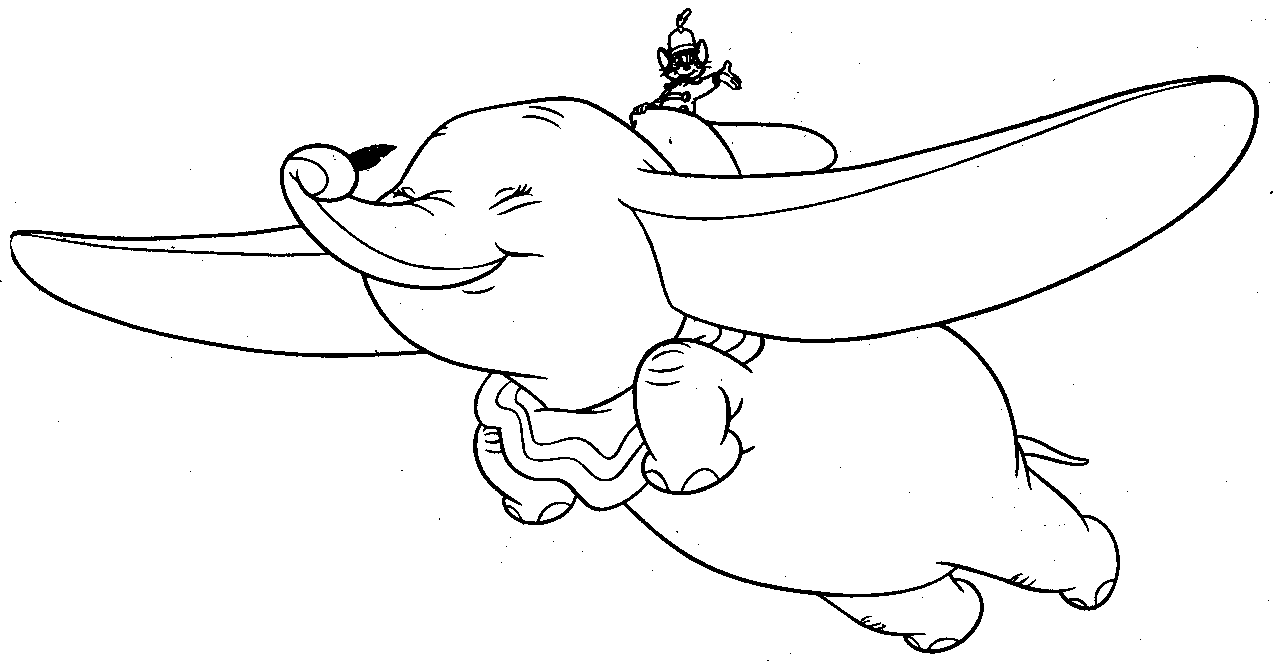 Coloring page: Dumbo (Animation Movies) #170592 - Free Printable Coloring Pages