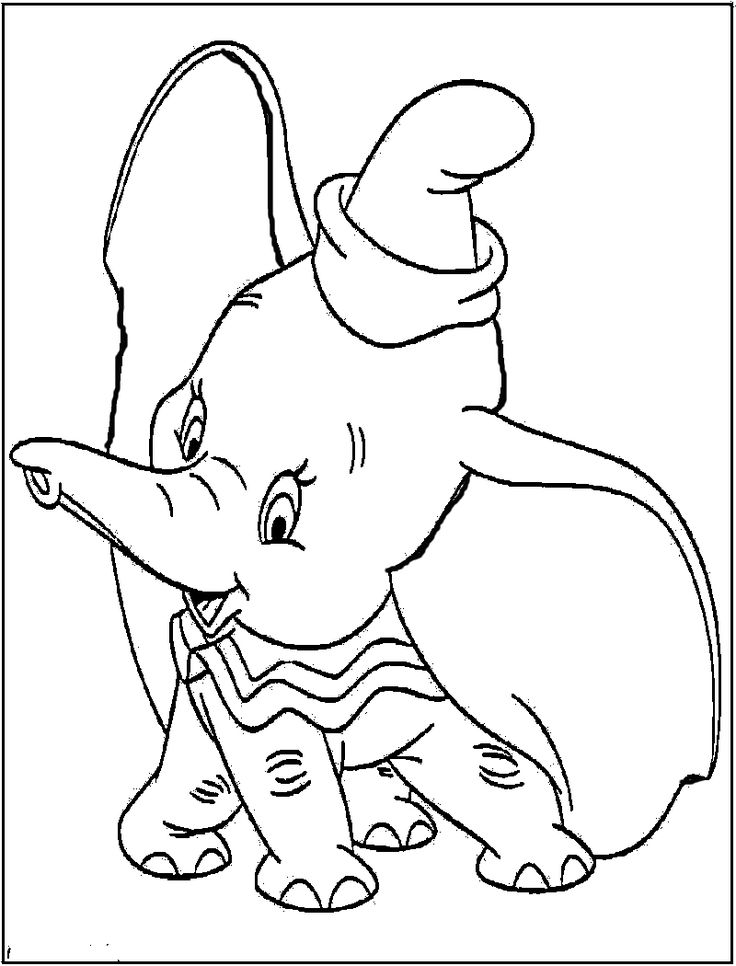 Coloring page: Dumbo (Animation Movies) #170594 - Free Printable Coloring Pages