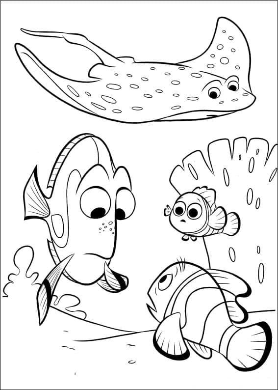 Free printable Finding Dory coloring page #196074 from Animation Movies collection