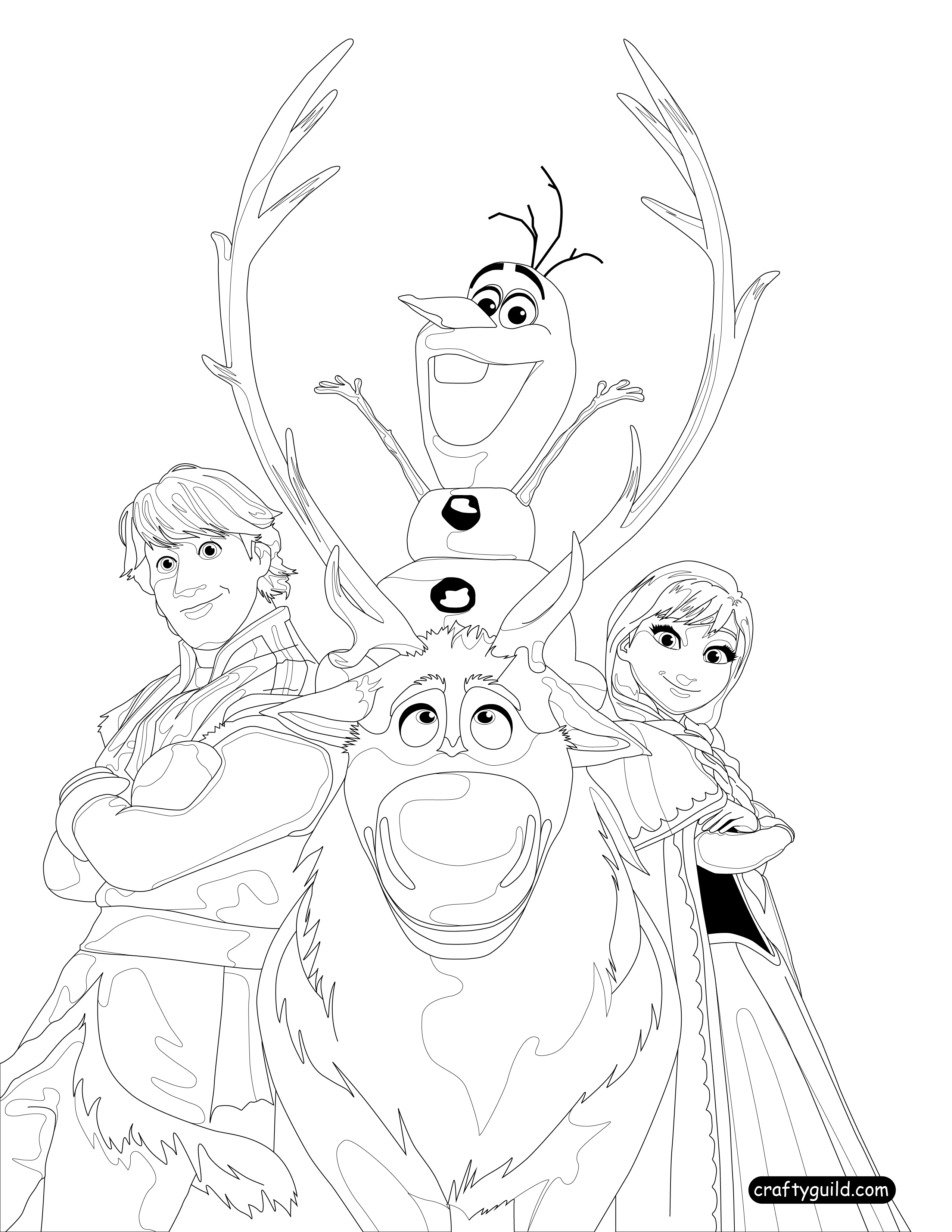 Drawing Frozen 71787 (Animation Movies) Printable coloring pages