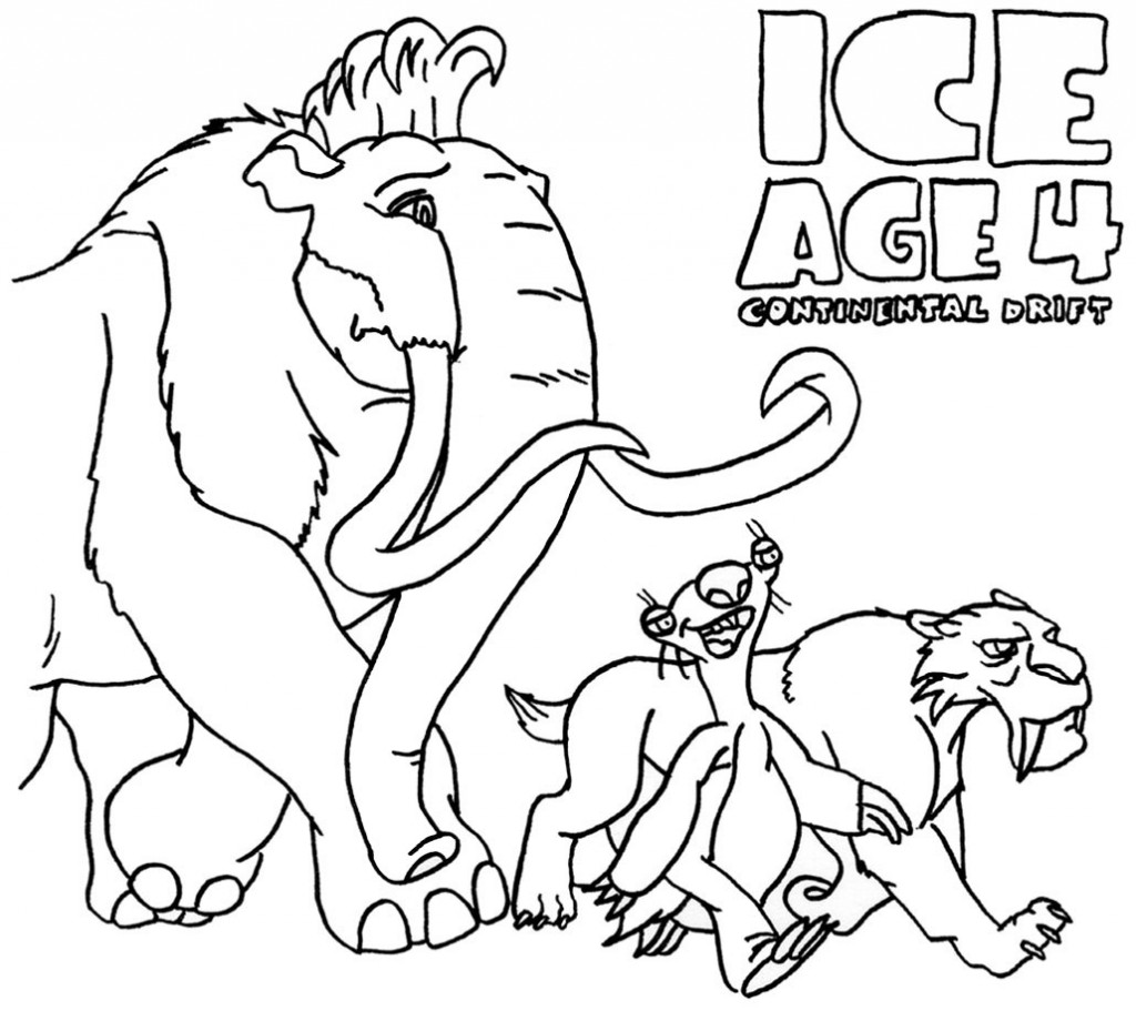 Coloring page: Ice Age (Animation Movies) #71544 - Free Printable Coloring Pages