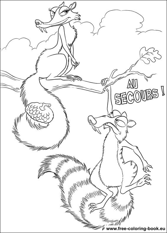 Coloring page: Ice Age (Animation Movies) #71552 - Free Printable Coloring Pages