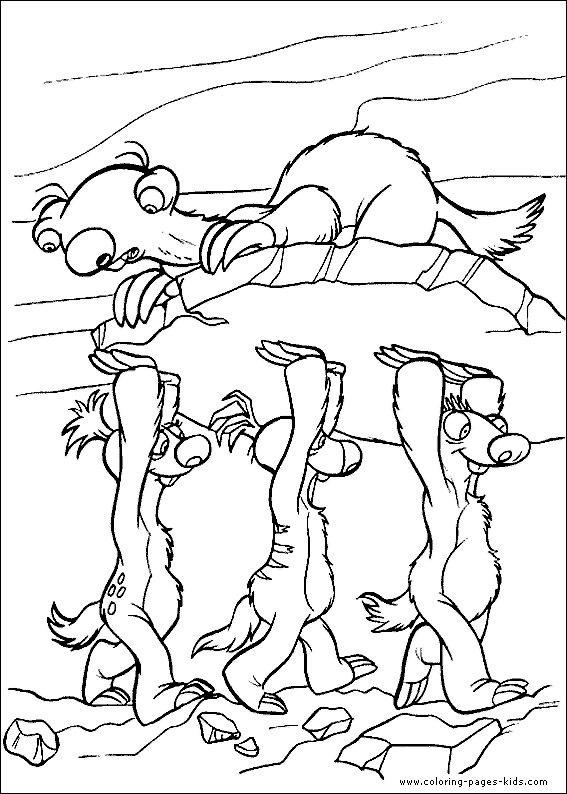 Coloring page: Ice Age (Animation Movies) #71553 - Free Printable Coloring Pages