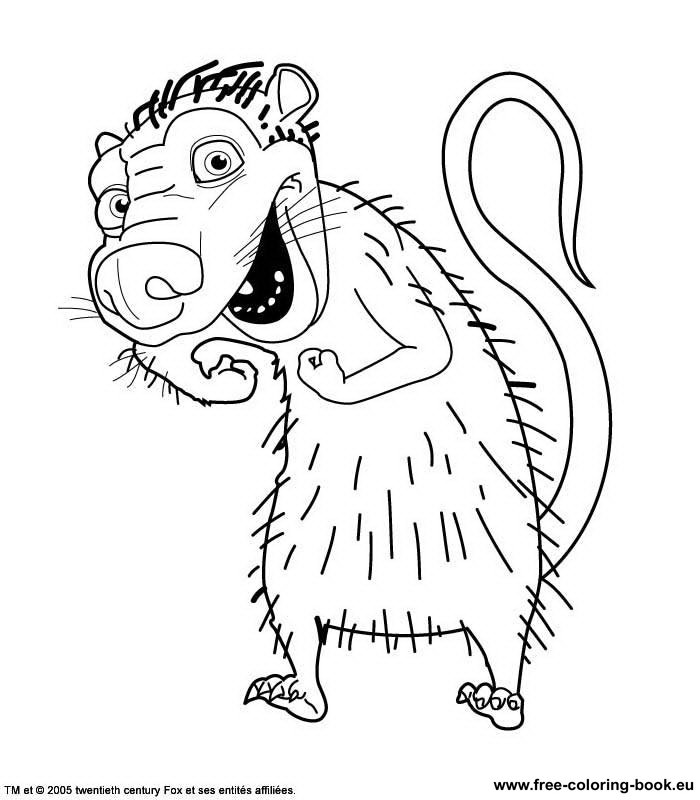 Coloring page: Ice Age (Animation Movies) #71558 - Free Printable Coloring Pages