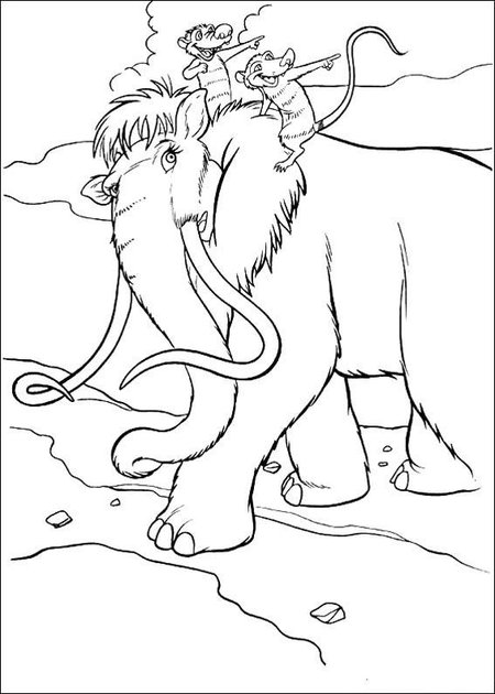 Coloring page: Ice Age (Animation Movies) #71559 - Free Printable Coloring Pages
