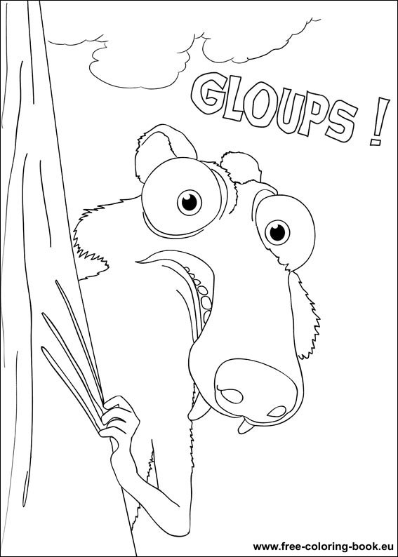 Coloring page: Ice Age (Animation Movies) #71575 - Free Printable Coloring Pages