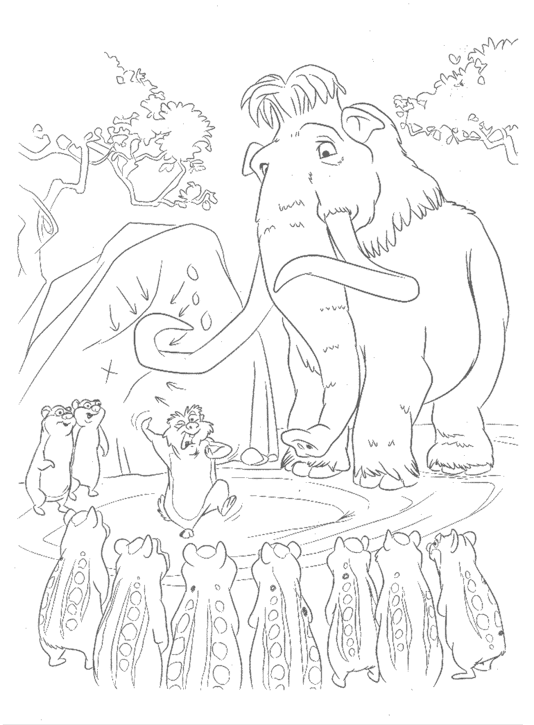 Coloring page: Ice Age (Animation Movies) #71580 - Free Printable Coloring Pages
