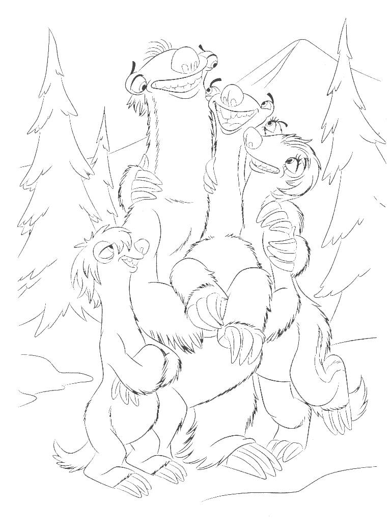 Coloring page: Ice Age (Animation Movies) #71615 - Free Printable Coloring Pages
